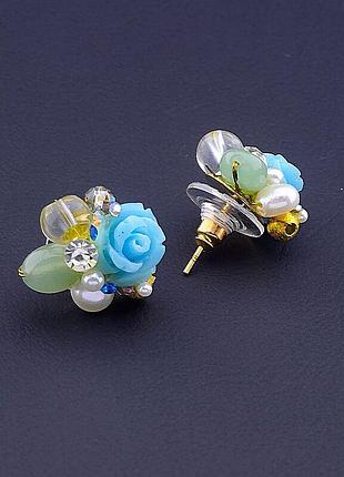 044914 серьги 'hand made' полимерная глина бижутерный сплав5 г.