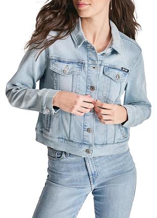 Женская укороченная джинсовая куртка dkny