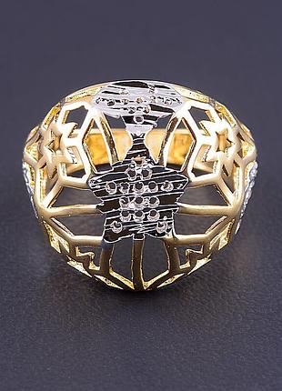 049672-180 кольцо  'xuping' (позолота/родий)