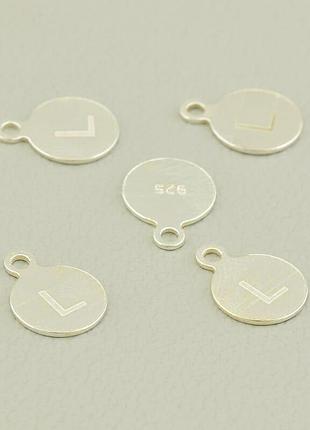 112721 кулон серебро(925) 11x8мм.