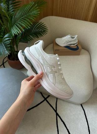 Кроссовки asics gel kinsei max white pure silver