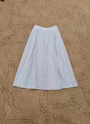 Спідниця полоска жатка літня