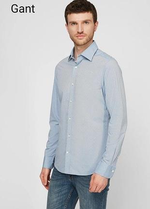 Мужская рубашка gant am cotton dobby оригинал