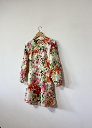 Шикарне лляне плаття з красивою спинкою zara🌿