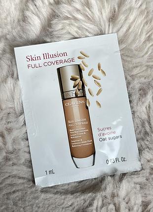 Оригінал пробник clarins skin illusion hydrating foundation тональний крем 108w