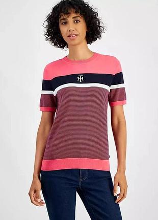 Женский свитер tommy hilfiger с коротким рукавом