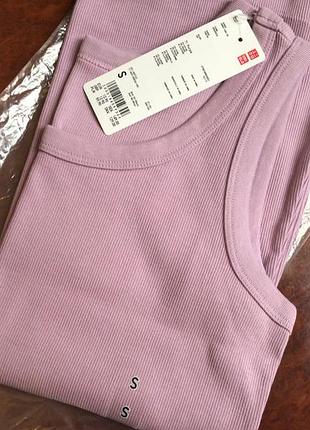 Майка uniqlo оливковое, розовое, серое, белое s9 фото