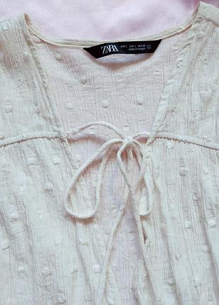 Молочна блуза, zara, л, 😍