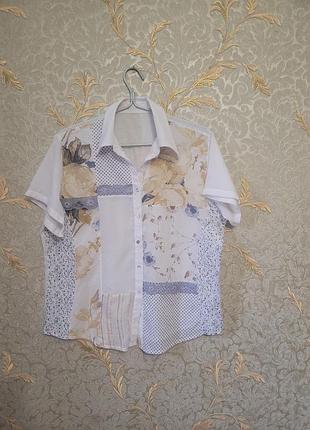 Рубашка женская большого размера, натуральная