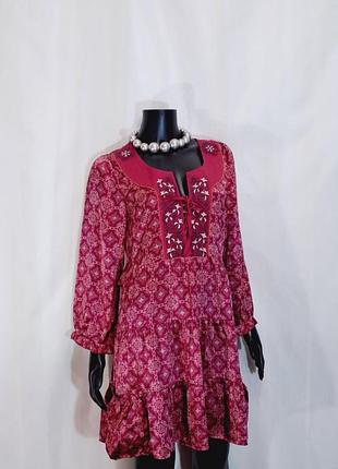 Дизайнерское платье шёлк