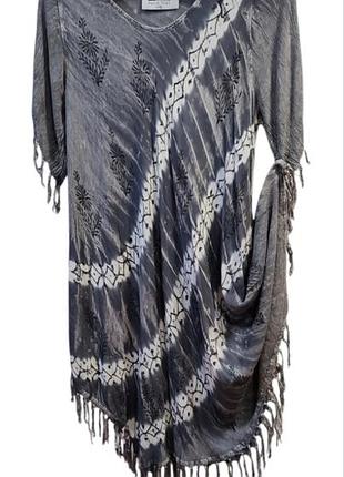 Батал 100% віскоза літня суперова сукня вільного крою роз. l-xl