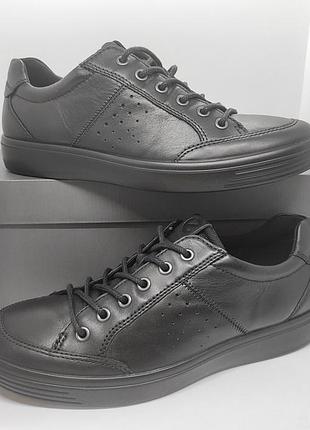 Кожаные кроссовки кеды ecco soft оригинал