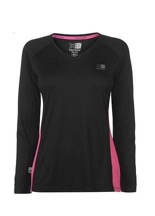 Лонгслив с v-образным вырезом и длинными рукавами karrimor run