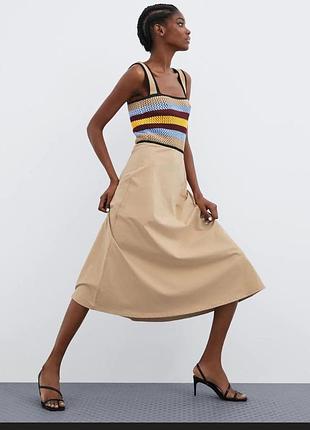 Платье сарафан zara m 2