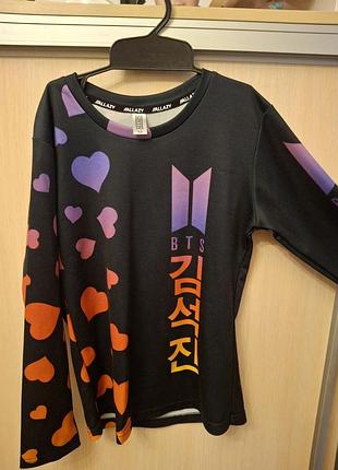 Лонгслів жіночий новий  allazy або на дівчинку-підлітка  для фанів bts та к-рор