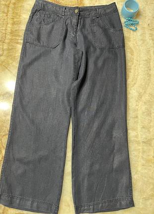 Лляні жіночі брюки denim co