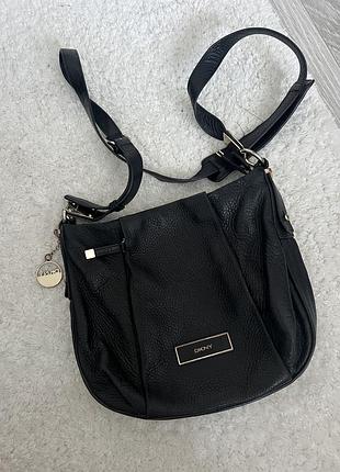 Кожаная сумка dkny