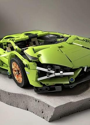 Конструктор спортивная машина 36*17*9 на 1280 деталей спортивная машина совместимый