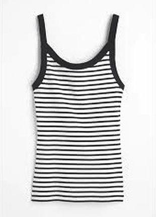 Чудова майка топ з м’якого бавовняного трикотажу з вузькими бретелями.h&m