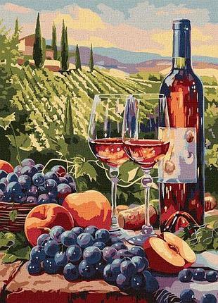 Картина за номерами — фруктове вино 40х50 см