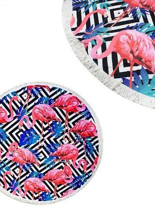 Пляжний килимок "фламінго"