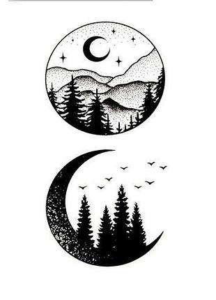 Тату "под звездным небом"