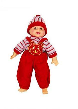 Пупс муз x2418-2 червоний.