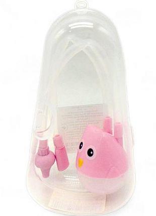 Аспиратор назальный в футляре (розовый)