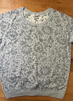 Стильний сірий жіночий світшот colin’s з візерунками