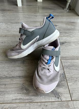 Кросівки бігові літні дитячі  nike на дівчинку лавандові сітка
