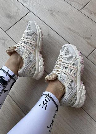 Жіночі кросівки asics gel-sonoma 15-50 beige pink асікс бежевого з рожевим кольорів