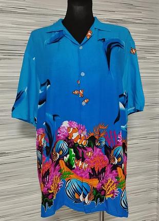 Летняя рубашка морской принт