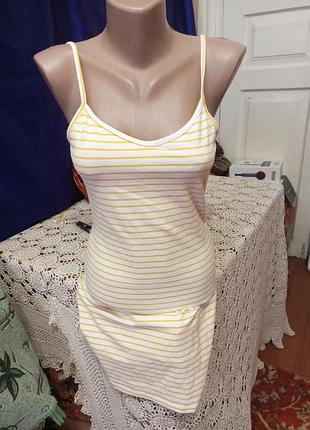 Сукня смужка 94%котон