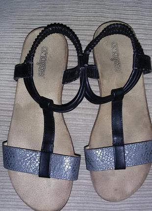Amarpies (испания) удобные кожаные босоножки р. 39 (25.5см)