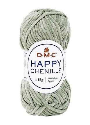 Пряжа плюшевая 15г. happy chenille цвет: серый