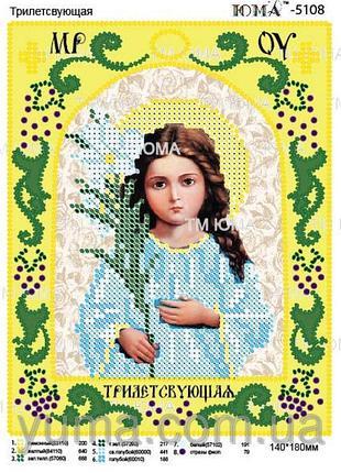 Схема для вишивання бісером ікони. тривала