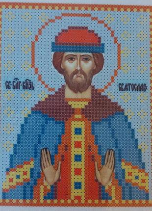 Схема для вишивання бісером ікони. святослав