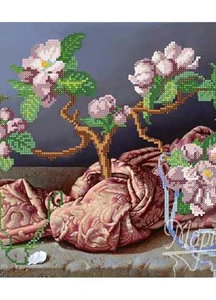 Схема для вишивання бісером. букет бузку