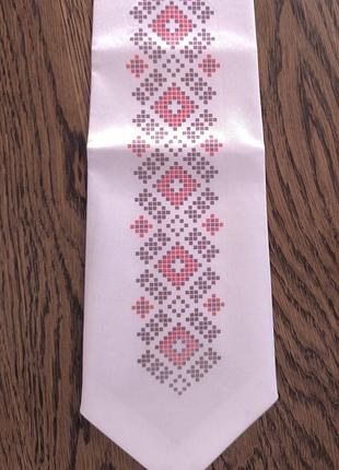 Заготівка жіночої краватки під вишивку бісером. орнамент.