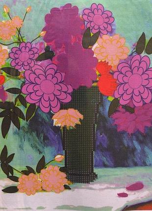 Схема для вишивання стрічками. букет півоній для мами.