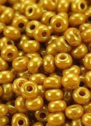 Бісер перламутровий гірчично-золотий 10 г, no10