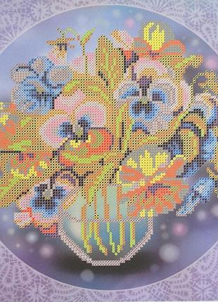 Схема для вишивання бісером. букет для кокетки
