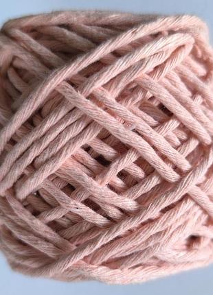 Шнур для макраме или вязания крючком. цвет : персиковый