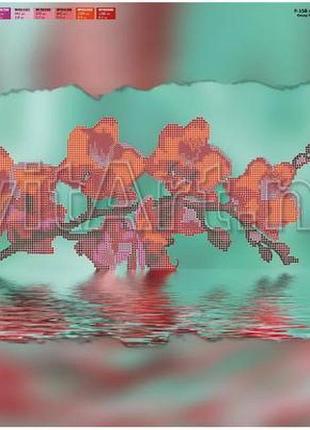 Схема для вишивання бісером на полотні з підрамкою. орхідеї