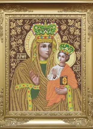 Схема для вышивки бисером. богородица зарваницька