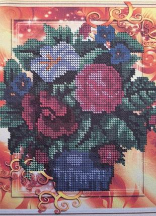 Схема для вишивання бісером. букет.