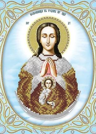 Схема для вишивання бісером ікони. божой матери помошница в родах