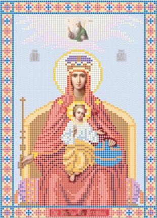 Схема для вишивання бісером ікони. матір державна