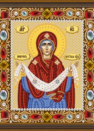 Набор для вышивания бисером иконы. покров пресвятой богородицы