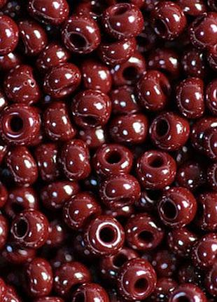 Бісер перламутровий коричневий 50 г, no10